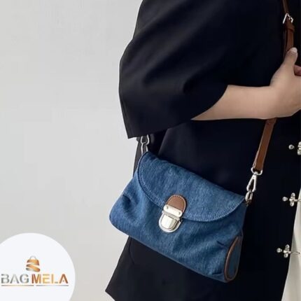 RH-07 Denim Charm Crossbody Bag